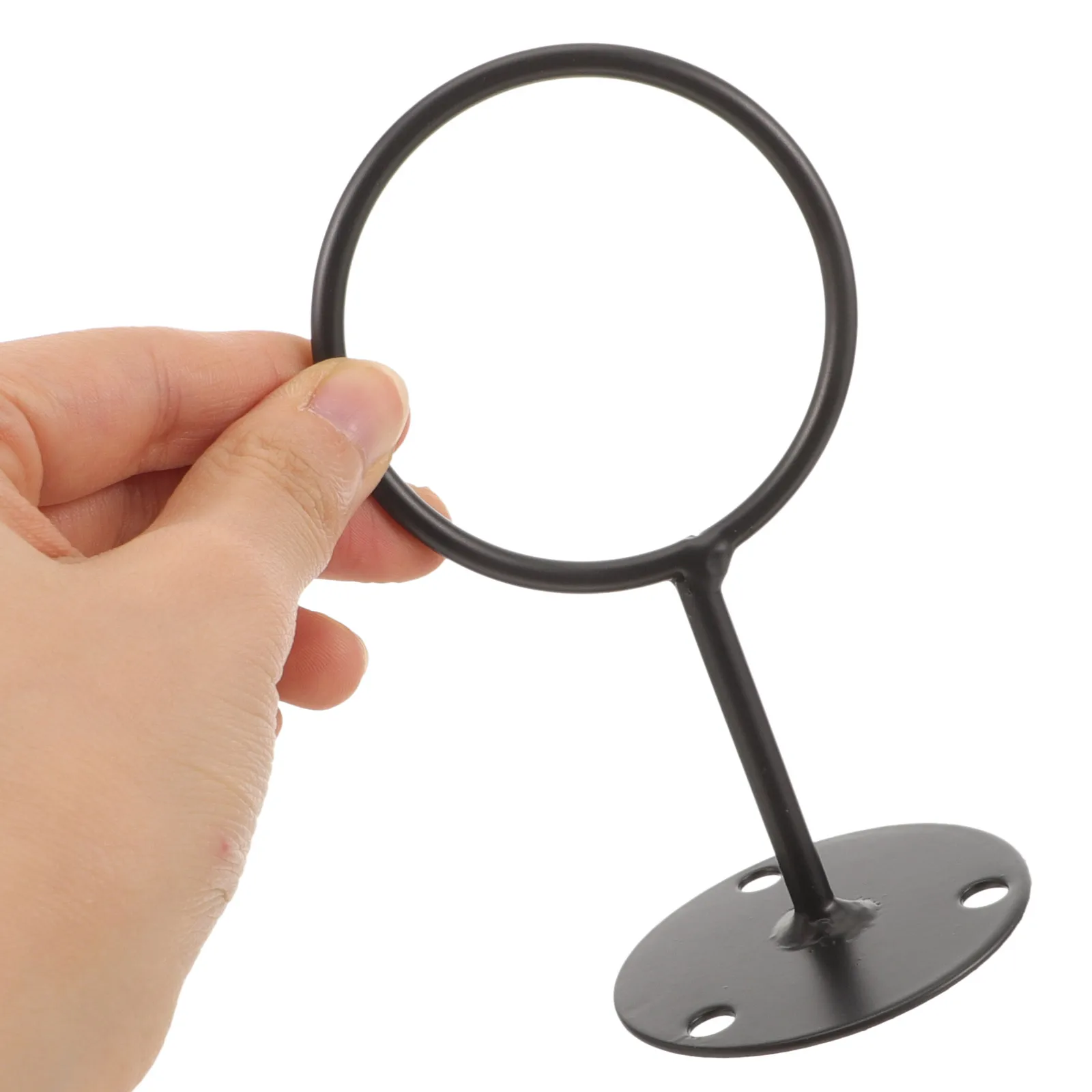 

Wall Mount Baseball Storage Rack Black Iron Golf Tennis Softball Display Stand Durable Material Space Saving