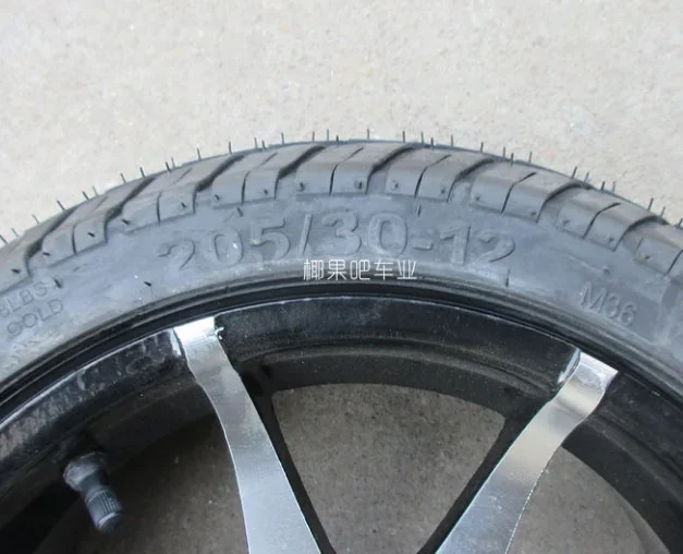 60 pcs  205/30-12 Tubeless Tire Tyre Flat Running rubber Performance For ATV QUAD Buggy Go karts Golf Cart 150cc 200cc 250cc