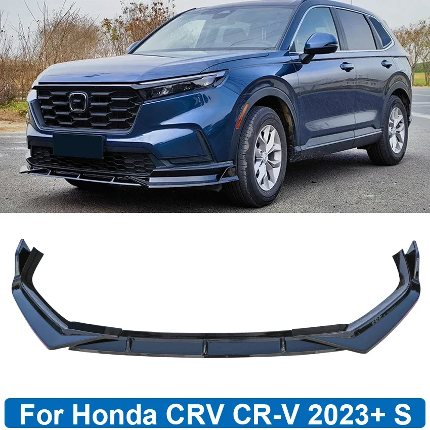 Front Bumper Lip Spoiler Body Kit Splitter Diffuser Cover Trim Guards Protection For Honda CRV CR-V 2023+ Car Accessories