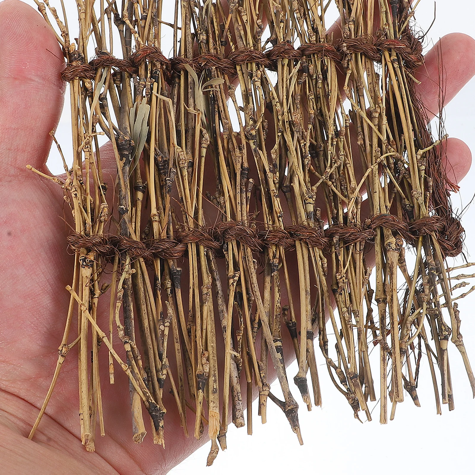 

5Pcs Mini Bamboo Fence Light Brown Durable Bonsai Craft Decoration Micro Landscape Garden Bonsai Supply Bamboo Fence Ornament