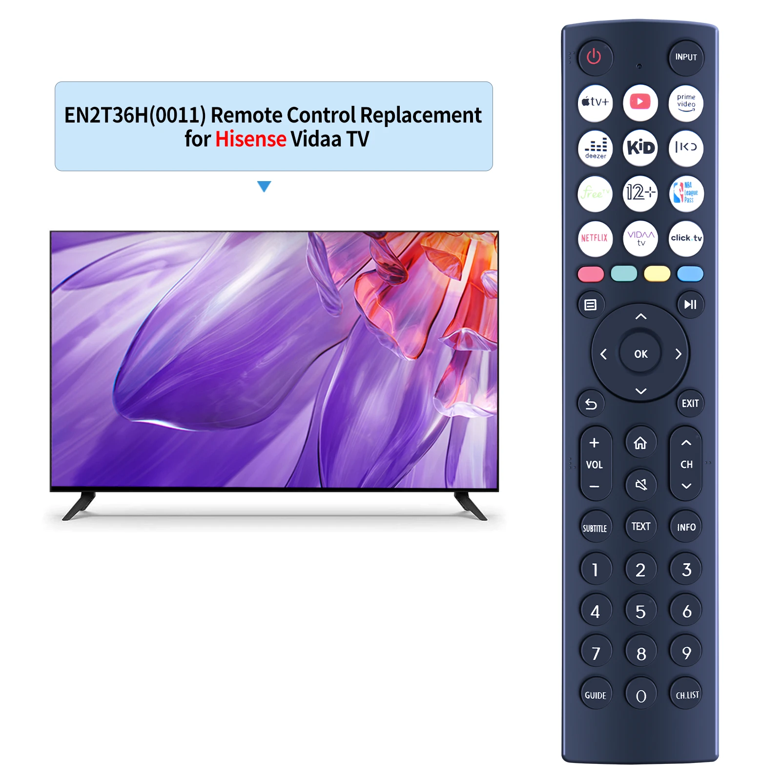 New Remote Control EN2T36H(0011) for Hisense Smart TV