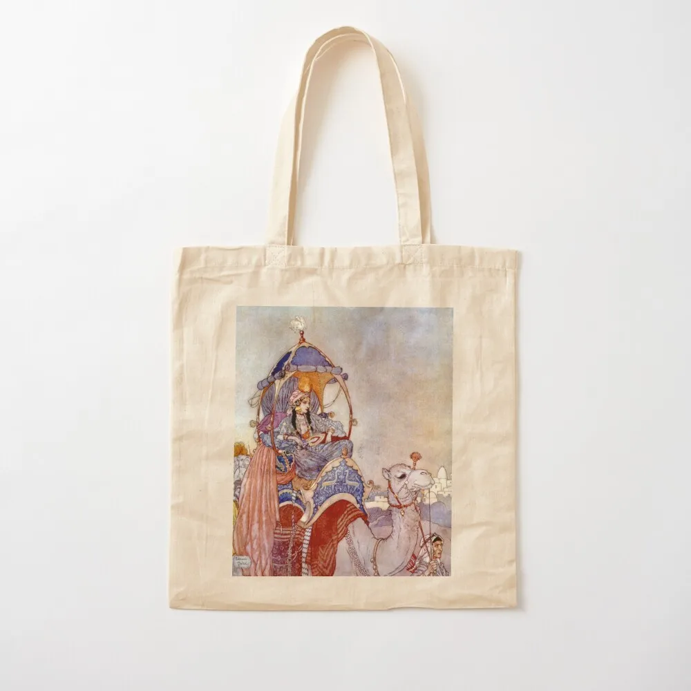 

The Queen of Sheba - Arabian Nights - Edmund Dulac Tote Bag Big bag free delivery bags canvas tote Women bags Canvas Tote Bag