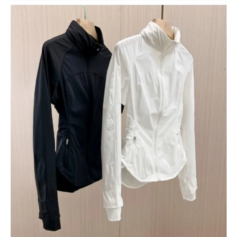 

Slim Solid Women New Style Fashionable Yoga Wear Sporty Style Clothing Jacket Trendy Sports Running Outdoor Women Coat