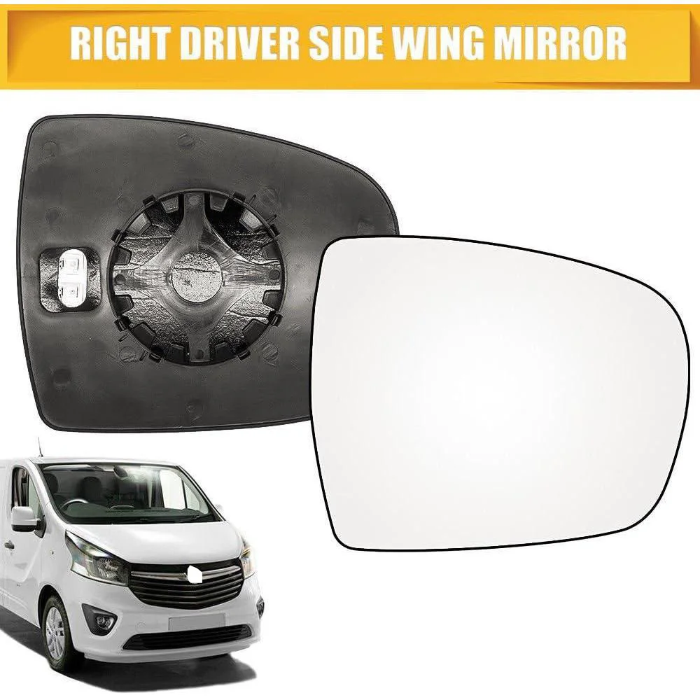 1 x Rearview Mirror Mirror (Left or right) Compatible with Vauxhall (Compatible with Opel) VIVARO