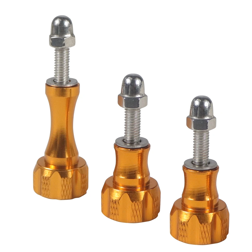 BGNing 1pack von 3pcs 1 Lange + 2 Kurze Bunte CNC Aluminium Bolt Mutter Schraube für GoPro Hero 7 6 5 3 + 4 SJ4000 EKEN YI 2 4K Montieren – Detail 6
