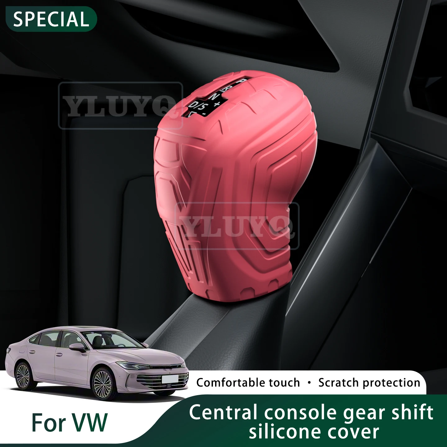 Cubierta de manija de cambio de coche para Volkswagen New Magotan, Passat y Tayue, accesorios interiores protectores de silicona 2025 2026