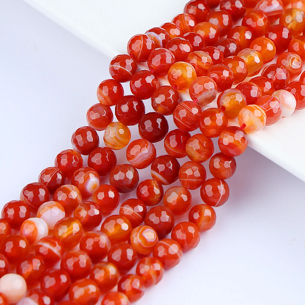 (3 fios/conjunto) Liquidação Natural Red Stripe Ágata Onyx Beads para fazer jóias Pulseiras Colar