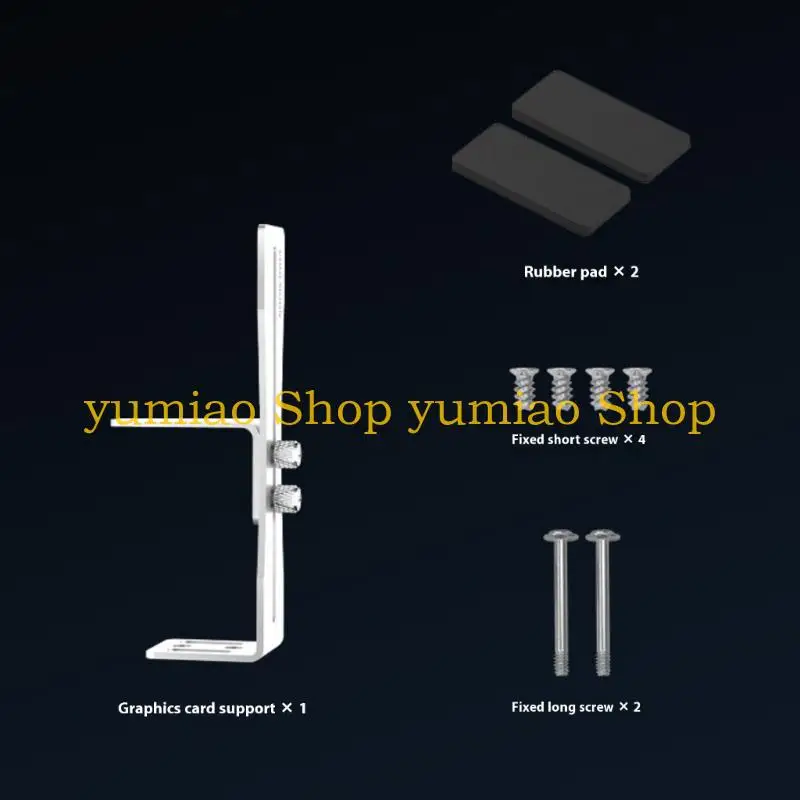 

587B Graphics Card Bracket Aluminum Support Frame Video Card Sagging Holder Bracket Desktop PC for Case Cooling Accessories