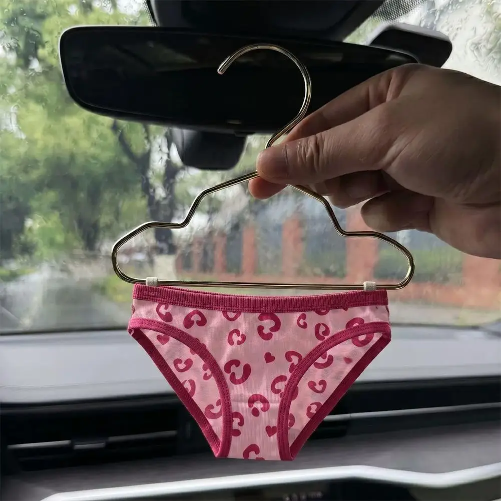 Funny Triangle Panties Car Pendant Creative Mini Briefs Underwear Rearview Mirror Hanging Ornament Auto Interior Decoration