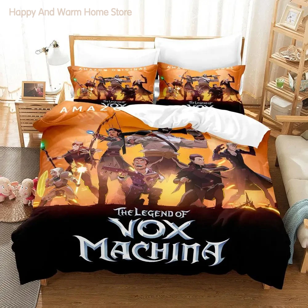 

2023 legend of vox machina game Bedding Set Single Twin Full Queen King Size Bed Set Aldult Boys Bedroom Duvetcover Sets Anime