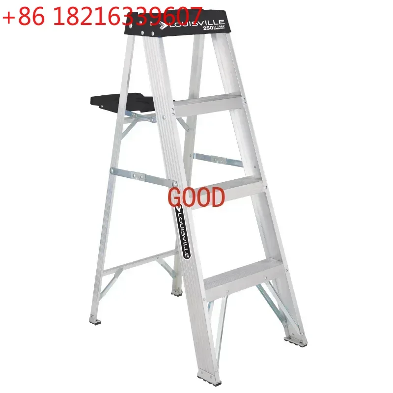 TAO 4' Aluminum Step Ladder, 250-lb Capacity, W-2112-04S   Ladder for Home
