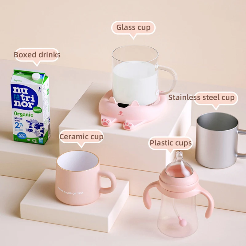 220 فولت الكهربائية كوب سخان كوب لشرب القهوة حصيرة كمادة مسخنة أكثر دفئًا للمنزل مكتب الحليب الشاي القهوة سخان السيارات قبالة للأصدقاء هدية