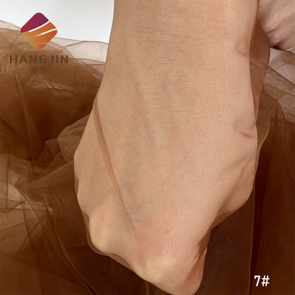 Tela de Tul Dobetter Tex Color Piel, Ilusión de Piel Desnuda, Malla de Nailon Suave Transparente para Vestidos de Novia