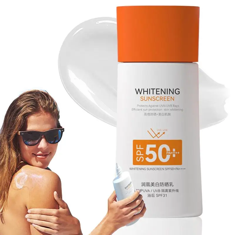 Sunscreen Lotion Long Lasting Protection Sun Cream Moisturizing Sunblock Non-greasy Sunscreen Cream Broad Spectrum Sunscreen