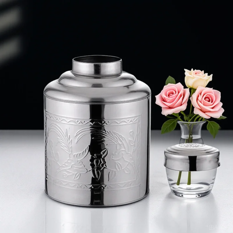 

Stainless Steel Stainless Storage Airtight Portable Box Kitchen Container Gifts Gift Tea Canister Container Tea Jar