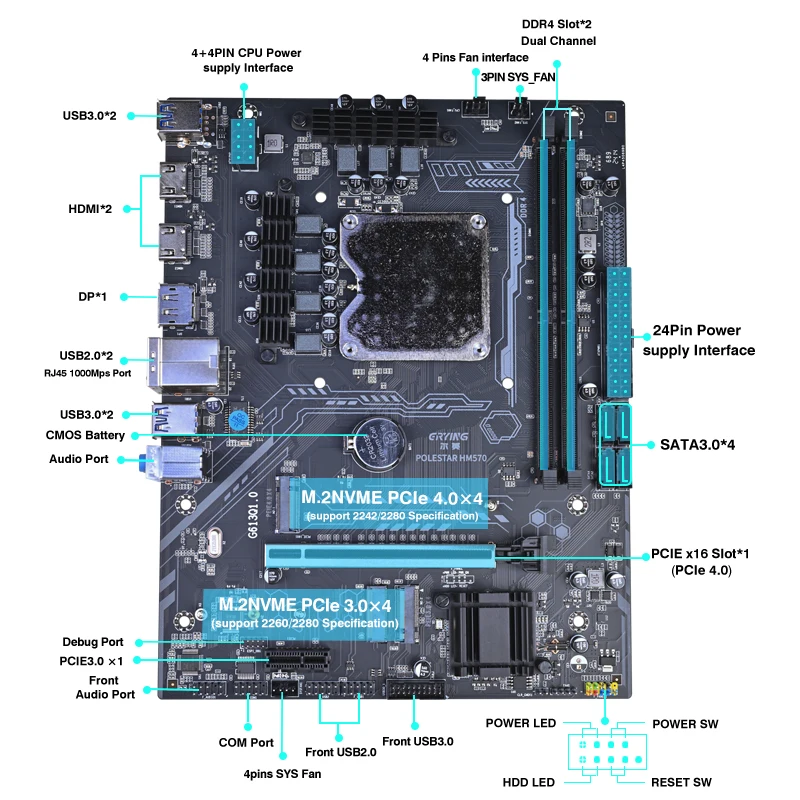 Imagem -02 - Erying-pc Kit de Placa Mãe com Cpu Onboard Xeon Conjunto de Montagem de Computador Desktops Faça Você Mesmo w 11955m 2.6ghz 8c16t 24mb