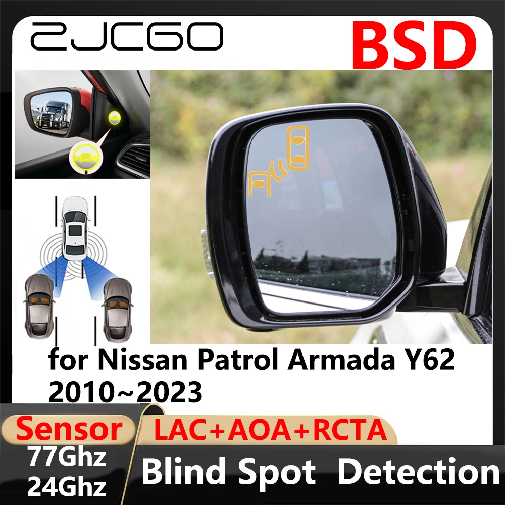 BSD Blind Spot Detection Lane Change Assisted Parking Driving Warnin for Nissan Patrol Armada Y62 2010~2023