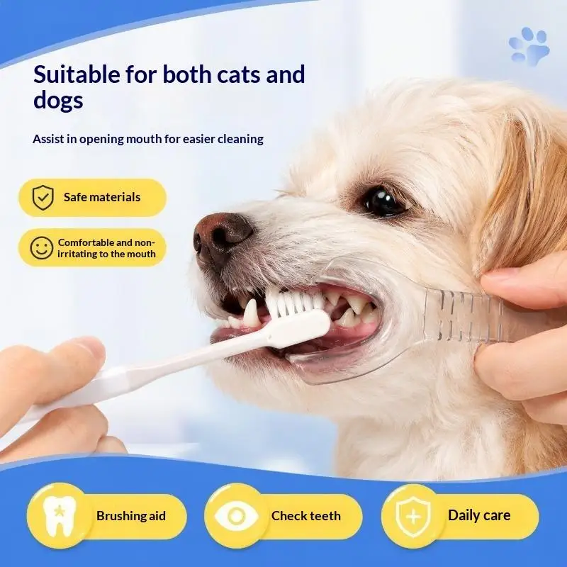 #1Pc Cat And Dog Toothbrushing Assistant - Pet Oral Care Aid, Non-Cooperative Brushing Mouth Opener, Dental Cleaning Mouth