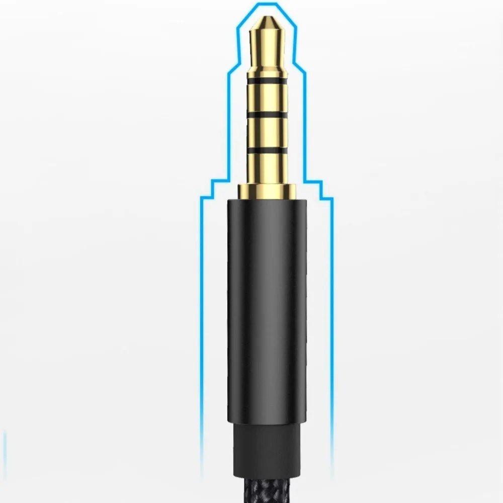 Speaker Extender Cord Gold-Plated Audio Male To Female Audio Extension Cable Data Connection Cable Headphone Cord AUX Cable