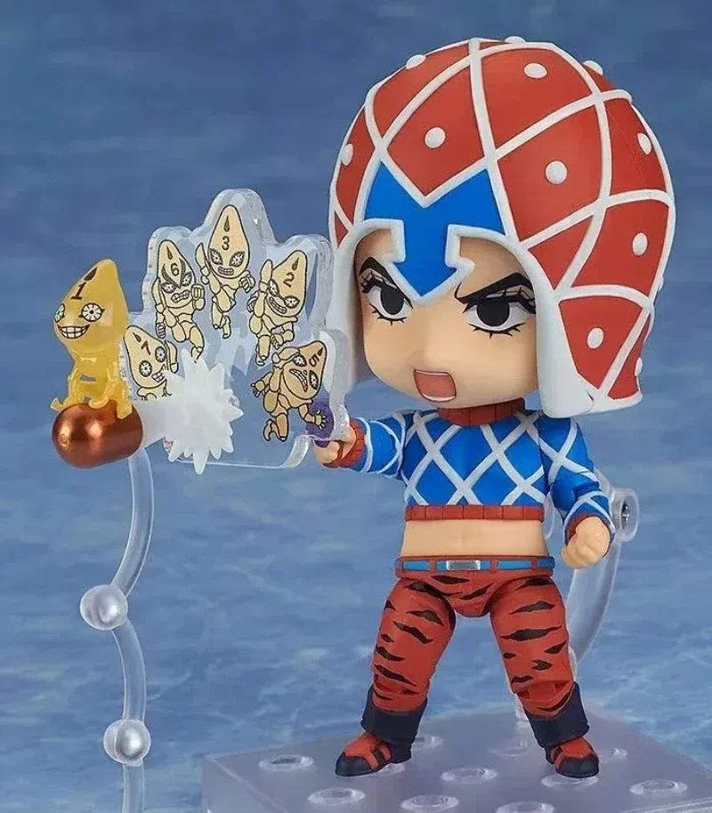 10CM Anime JoJo's Bizarre Adventure Guido Mista Q Version Gemeinsame austauschbare Actionfiguren PVC Modell Schreibtisch Dekor Spielzeug Geschenke verpackt