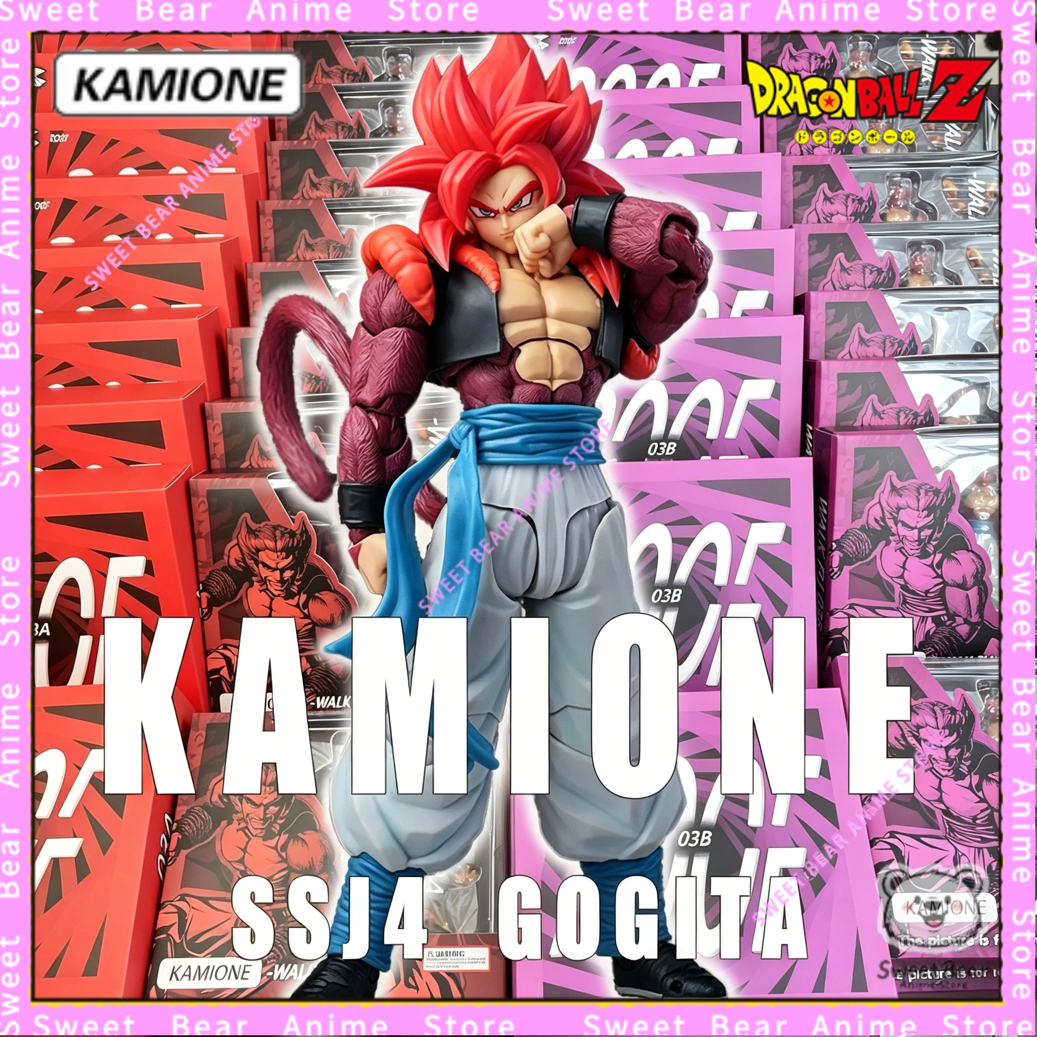 

In Stock KAMIONE & Tonsenart SSJ4 Gogeta Super Saiyan Dragon Ball SHF Action Figure Anime Model Trendy Toys Desktop Doll
