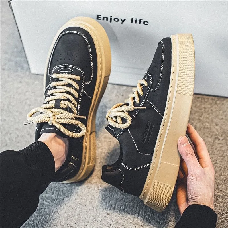 

Shoes for Men Fashion Casual Sneakers Non Slip Comfort Running Shoes High Quality Suede Breathable Men's Shoes Кроссовки Мужские