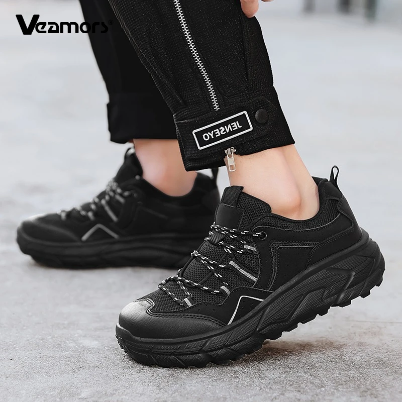 

Breathable Mesh Outdoor Sneakers Men's Non-slip Hiking Shoes Wear-resistant Casual Sneakers for Tekking Camping Walking
