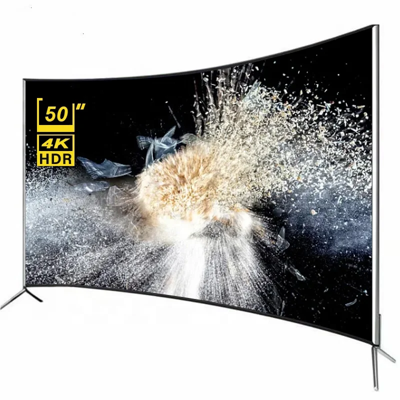 

Advanced Customization STLF ZJW Manufacturer Curved Smart TV 50 Inch Smart TV 4K Big Screen Ultra HD LED Television 50 Inch TV