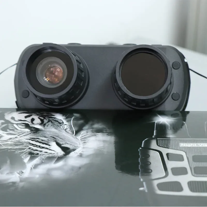 Appareil de vision nocturne numérique infrarouge noir, grand écran haute définition, peut prendre des photos et des vidéos, patrouille de jour et de nuit