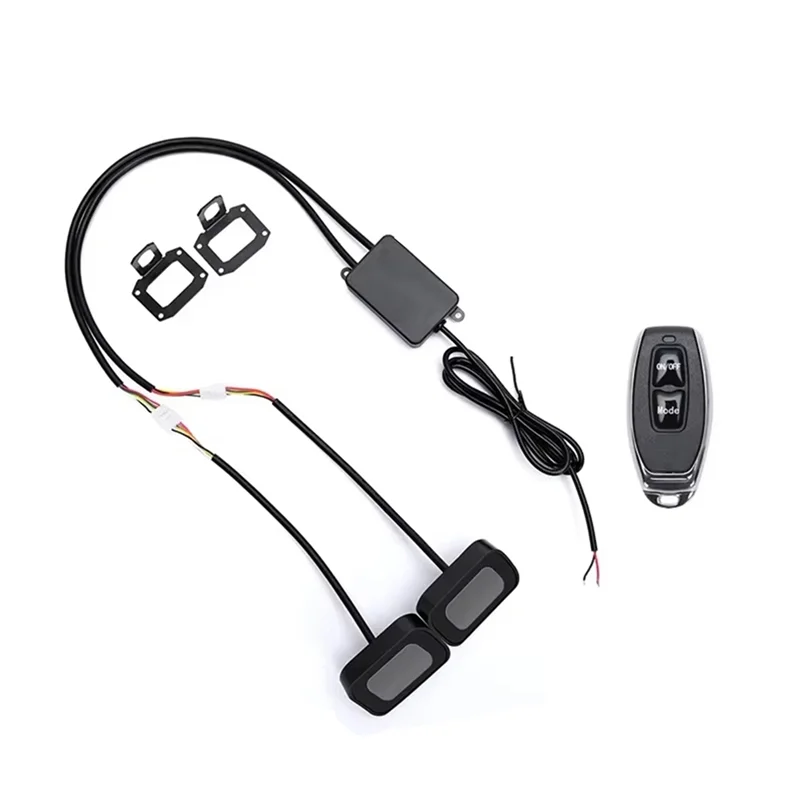 A11M-Motorcycle Mirror Accessories 12-36V LED Devil Eye Light Dynamic Waterproof Demon Eye For Motorbike Car Headlight B
