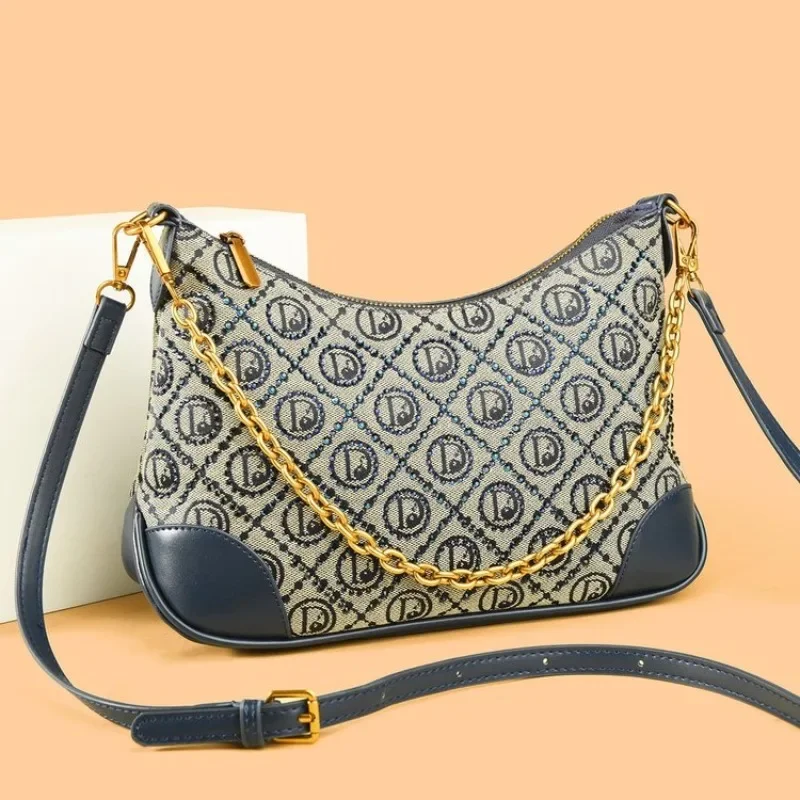 Classic Commuter Leather Shoulder Bag Women Handbag Designer Crossbody Tote Purse Elegant Diaper Bag