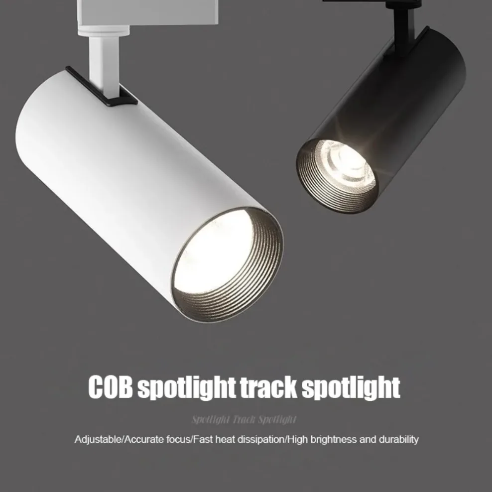 LED أضواء المسارات الأضواء AC175-265V 10 واط 20 واط 30 واط تركيبات COB رقاقة لغرفة المعيشة غرفة المطبخ متجر المنزل إضاءة ديكورية #2