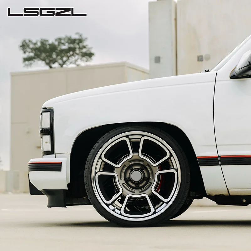 16-26 Inch Gunmetal Painted 2-pieces Forged Alloy Wheels Concave Stylish Universal Luxury Car Custom Auto Modification Parts