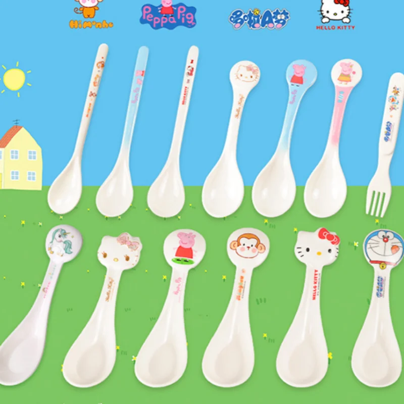 

Ложки WUHE, пластиковые кофейные 1 шт., ложка для десерта, мультяшная латте, чайные ложки для мороженого, торта, чая, сахара, йогурта, молочная ложка