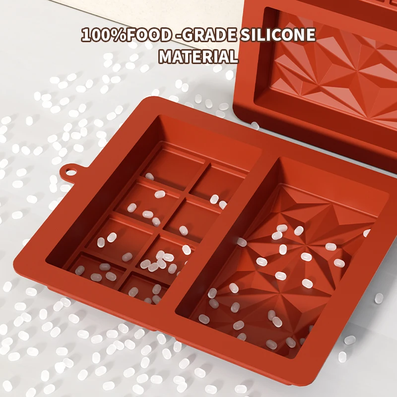 Non-Stick Silicone chocolate bar mold butter mold sillikon form candy bar mold soap mold patisserie outils accessoires image 3
