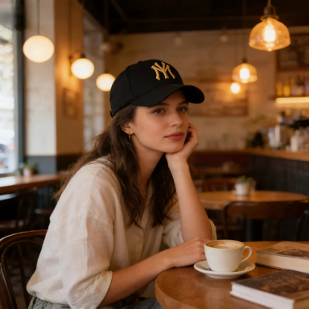 Unisex Baseballkappe mit NY-Buchstaben-Stickerei, Verstellbare Baumwoll-Dad-Mütze, Lässige Sonnenschutz-Schirmmütze für Männer und Frauen, Streetwear Sport – Detail 17