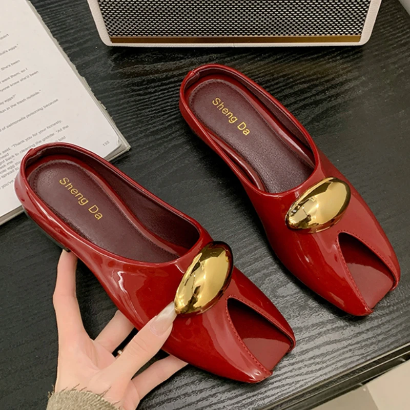 

Designer Summer Slippers Women Flats Mules Shoes Classic Slingback Sandals Fashion Trend 2025 Walking Home Comfort Mujer Slides
