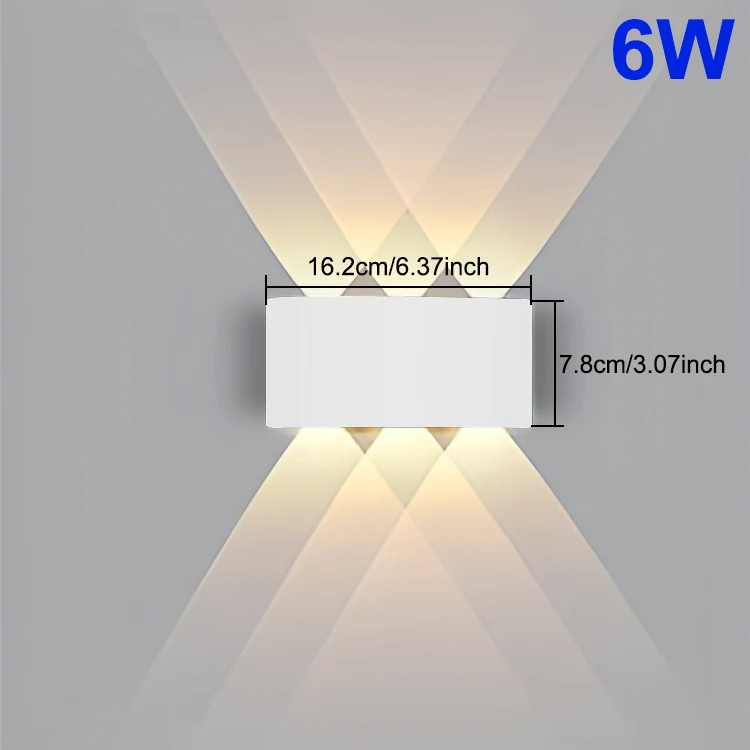 LED Wandlamp Waterdicht IP65 Buiten Wandlamp Tuin Veranda Licht Decor Tuin Yard Badkamer Slaapkamer Woonkamer AC85-265V
