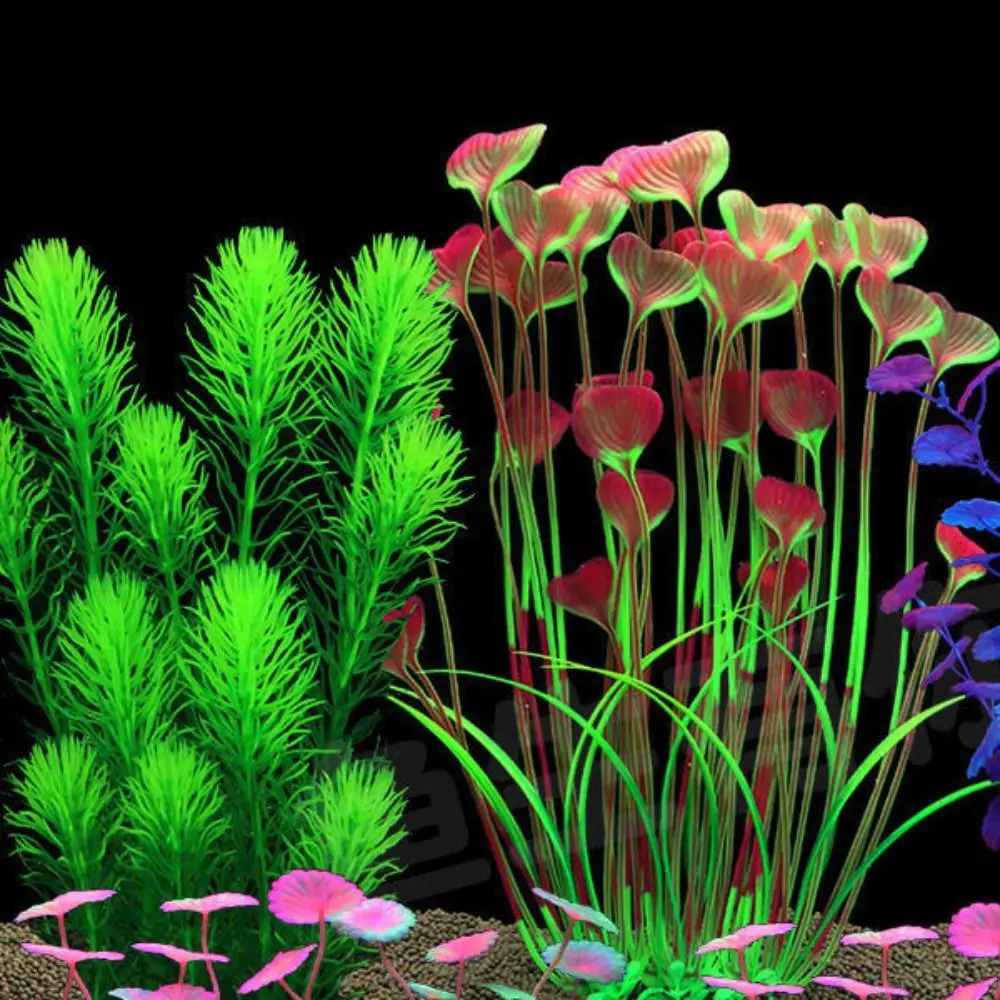 Artificial Aquarium Plants Decoration Plastic Underwater Water Weeds Viewing Decoration Fish Tank Water Grass Ornament