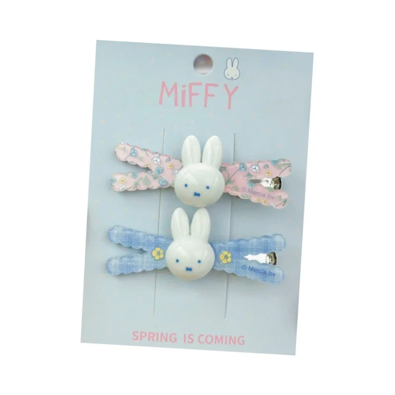 New Miffy rabbit bangs clip simple sweet photo decoration clip cartoon cute girl broken hair clip for girlfriends birthday gift view 6