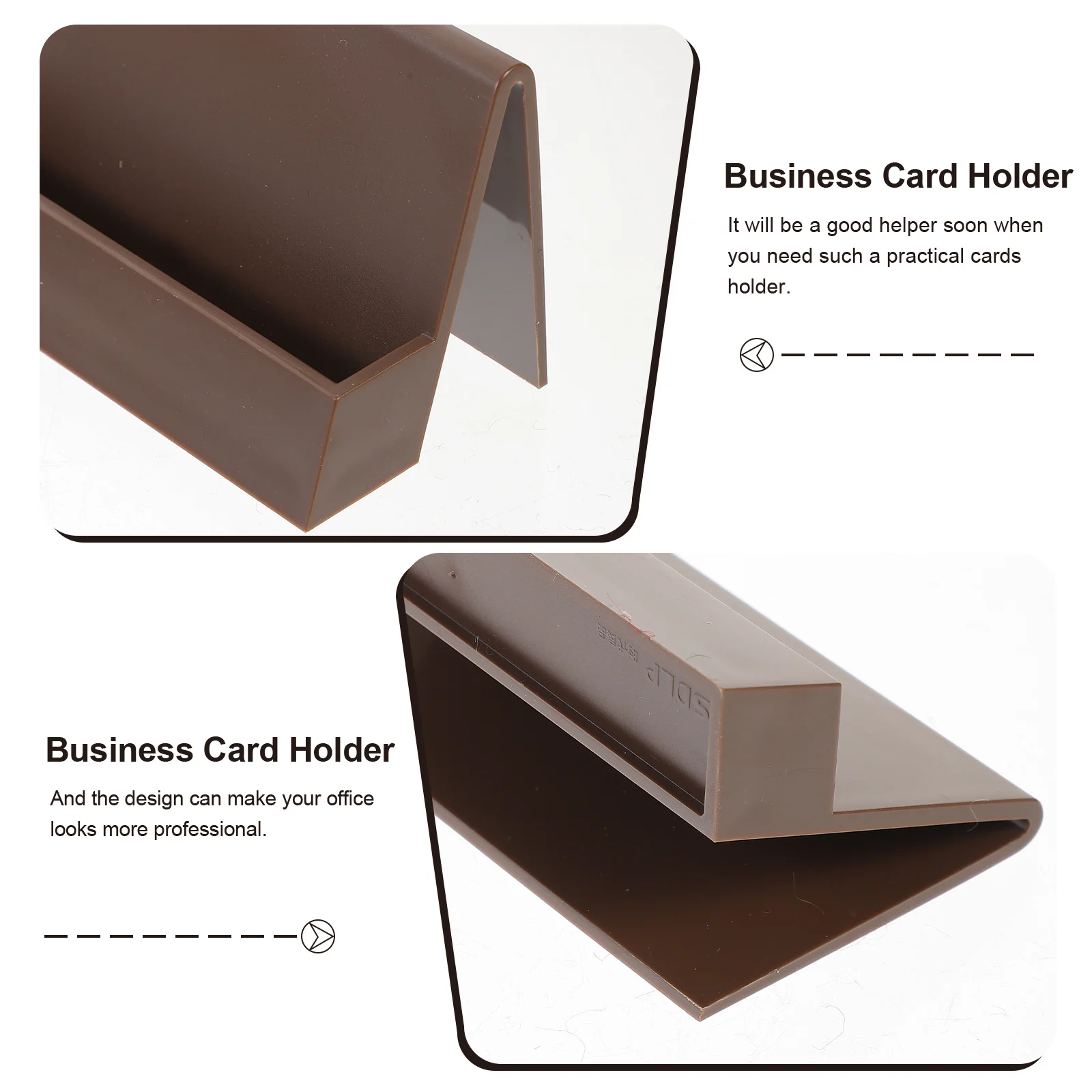 

Business Display Holder Desktop Card Stand Organizer For Office Desk, Name Card Holder Storage Rack, Tabletop Business