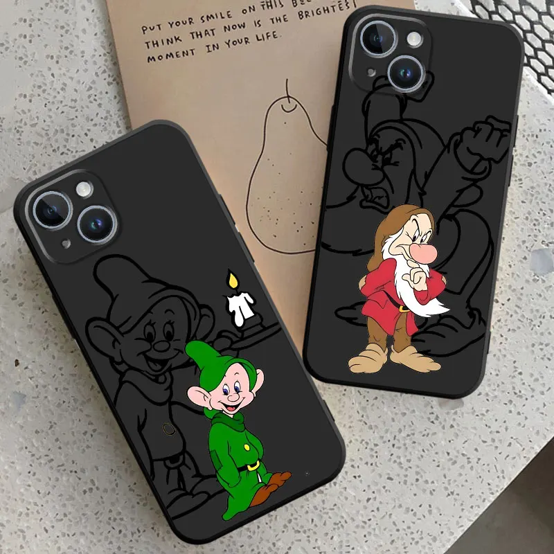 Мягкий бампер из ТПУ для Google Pixel 6 Pro 6a 8 Pro 7 Pro 7a, чехол Белоснежка и семь гномов