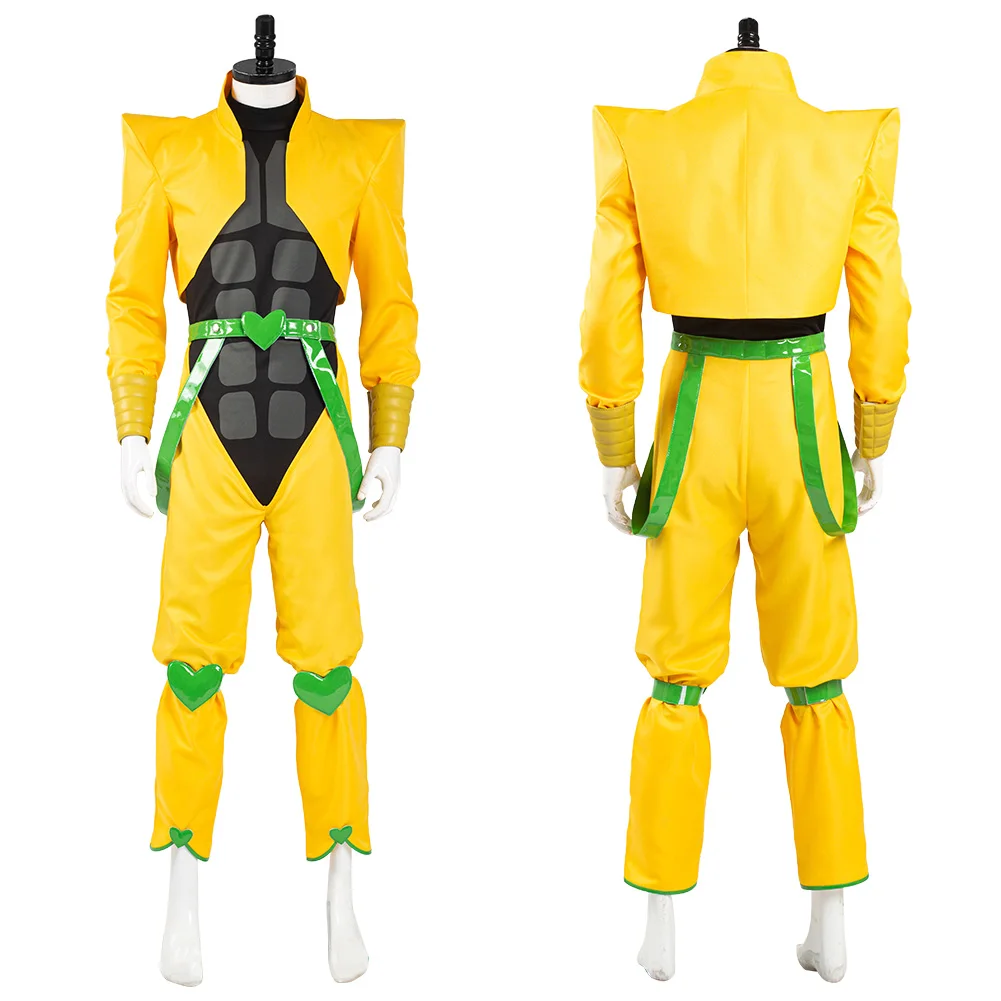 Anime Dio Brando Cosplay Adult Fantasy Clothing Men Uniform Coat Pants Belt Outfits Halloween Carnival Party Suit