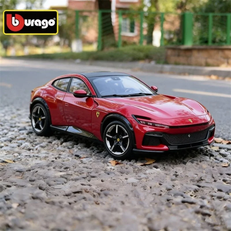 

Bburago 1:25 Ferrari Purosangue FUV SUV, модель спортивного автомобиля из сплава, литая металлическая гоночная машина, имитационная модель, детская игрушка, подарок