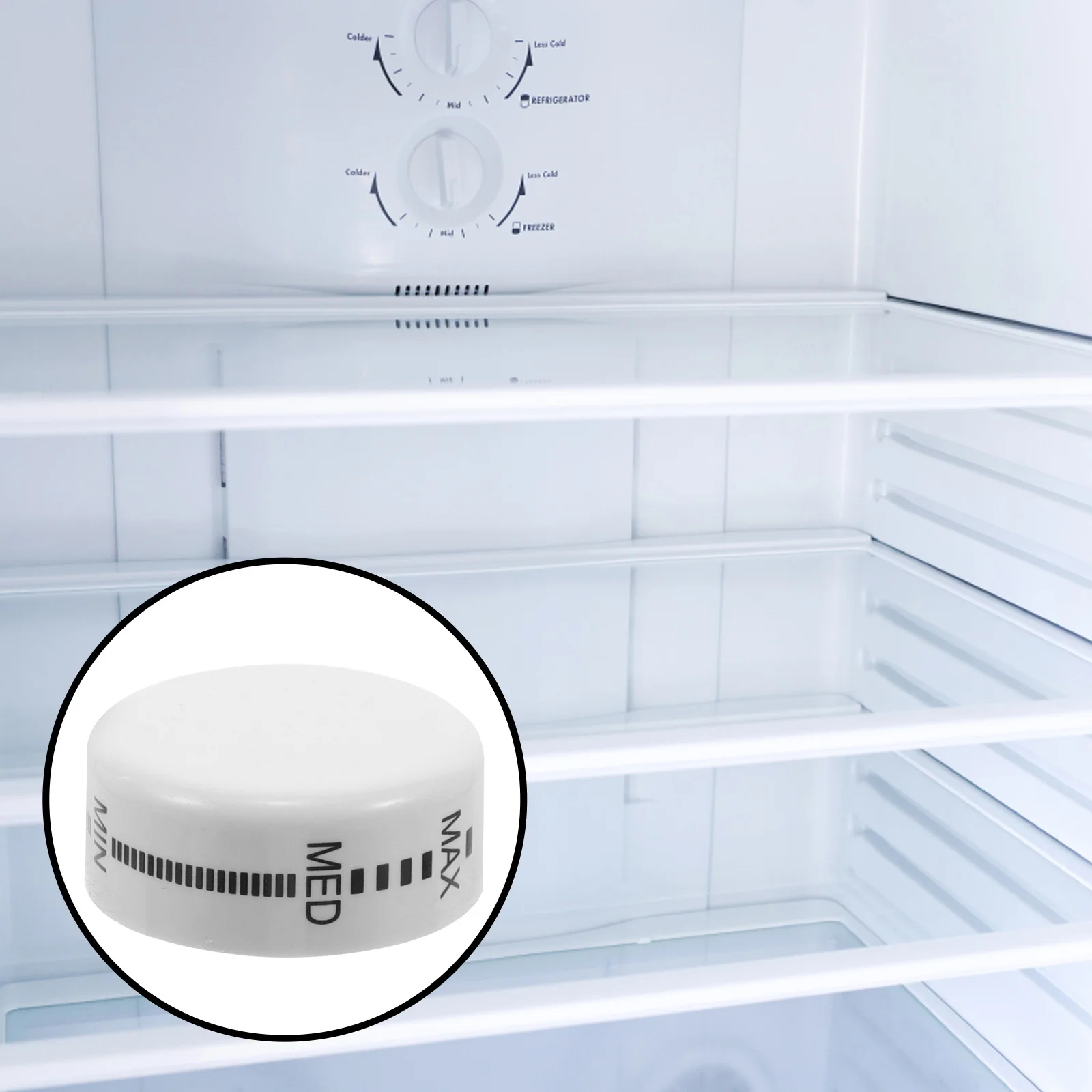 

4Pcs Fridge Temperature Control Knob White Plastic Replacement Part Universal Fridge Thermostat Adjustment Freezer Temp
