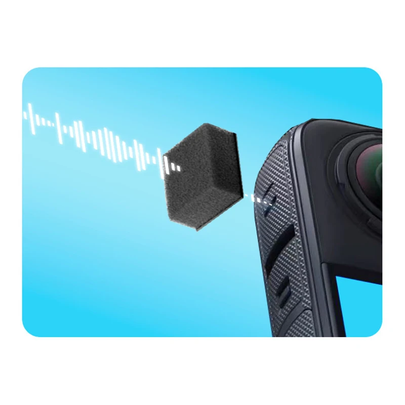 

6Pcs Mic Windscreen For Insta360 X4 Noise Reduction Sponge Muffler Windshield For Insta 360 X3 X2 Camera Accessories