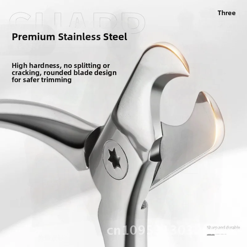 

Кусачки для ногтей для домашних животных из нержавеющей стали для собак и кошек, форма полумесяца, триммер для ногтей для собак, белый зеркальный светильник, дизайн для ухода за домашними животными