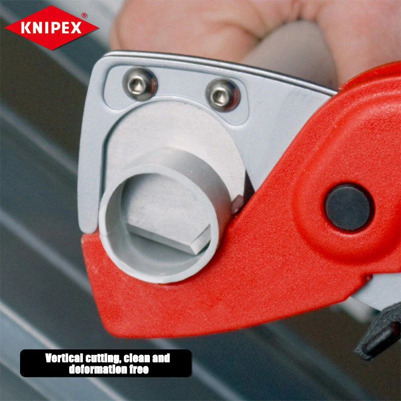 KNIPEX Specialized pipe cutting pliers, cutting knives for cutting plastic conduits and hoses, manual tool 9020185