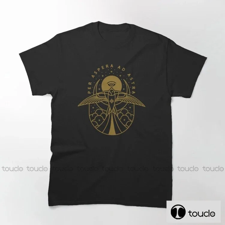 Nuevo Per Aspera Ad Astra, camiseta Unisex/para hombre, camiseta 100% de algodón para hombre, camiseta de Hip Hop, ropa informal, ropa fresca para hombre, Unisex