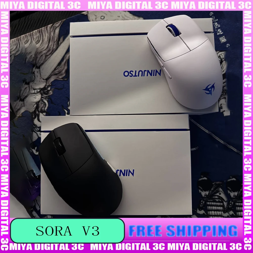 

Беспроводная мышь Sora V3 Ninjutso 8k AIMNINJA 2PRO 45K PAR2862 для киберспорта, легкая игровая мышь для ПК, аксессуары для геймеров